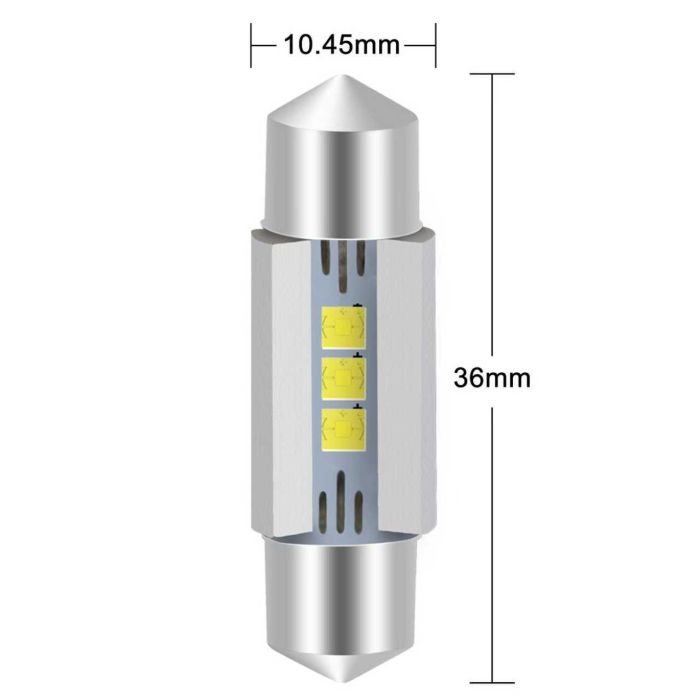 Комплект светодиодных ламп Infolight C5W-FS-36 (36 мм) Canbus