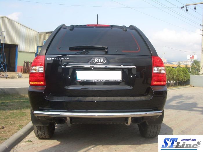Задняя дуга AK002 (нерж. сталь) для Kia Sportage 2004-2010 гг