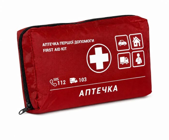 Аптечка медична транспортна Poputchik згідно ТУ (02-003-М) футляр м'який