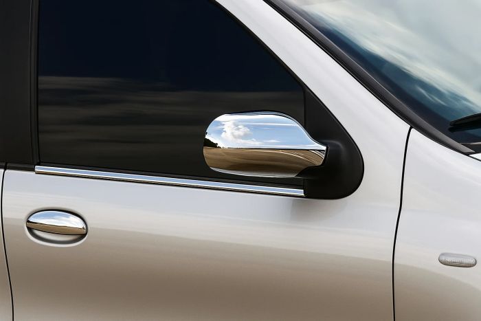 Хромированные Накладки на Ручки (4 шт., Нержавейка) для Fiat Albea 2002-2012 гг