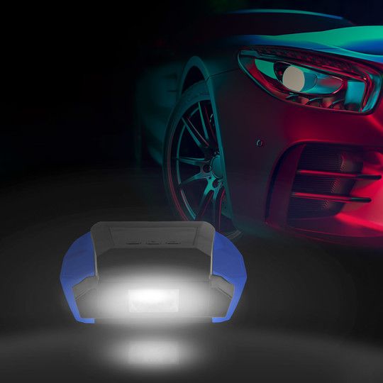 Автокомпресор GEMIX Model G black/blue поршневий з сумкою, цифровий манометр, функція AUTOSTOP, ліхтарик, 35 л/хв