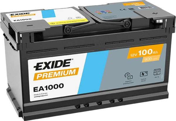 Автомобільний акумулятор EXIDE Premium 6СТ-100Ah АзЕ (-/+) 900A (EN)
