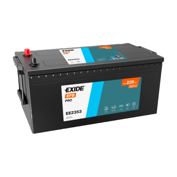 Автомобільний акумулятор EXIDE STRONG PRO EFB 6СТ-235Ah Аз (+/-) 1200A (EN)