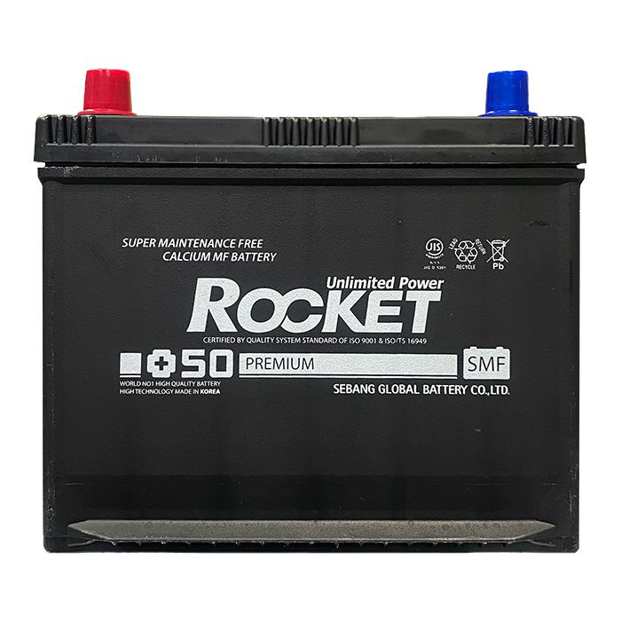Автомобільний акумулятор ROCKET 6СТ-62Ah Аз (+/-) ASIA 700 (CCA)  SMF 90D23AR
