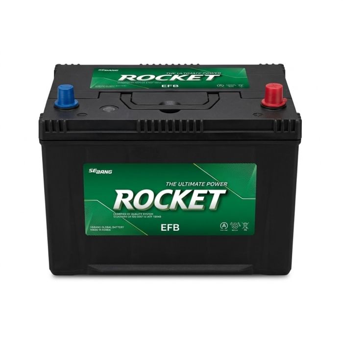Автомобільний акумулятор ROCKET EFB Japan 6СТ-95Ah АзЕ (-/+) ASIA 760A (CCA)