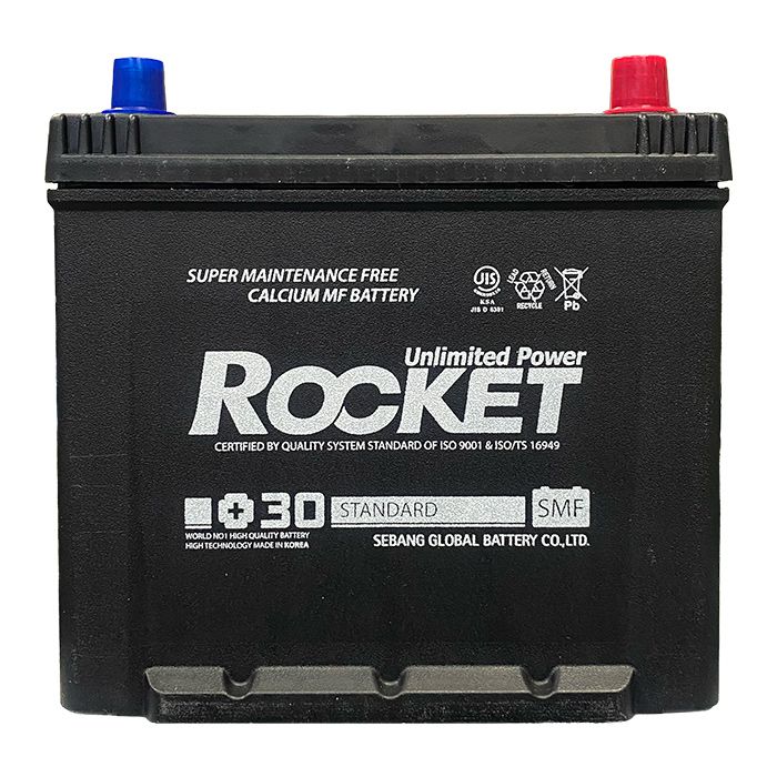 Автомобільний акумулятор ROCKET Japan 6СТ-60Ah АзЕ (-/+) ASIA 520A (CCA)