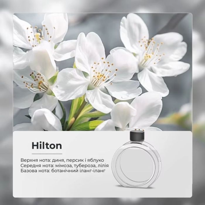 Ароматизатор для аромадиффузора Essential oil of Hilton 50мл (XXJ007-Hil)