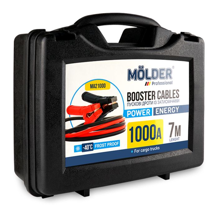 Стартовые провода Molder 1000A длина 7м для запуска авто MA21000 (MA21000)