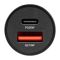 Зарядное устройство для авто Brevia ePower DualMetal 48Вт 1xUSB-C 1xUSB-A черный (46248CAB)