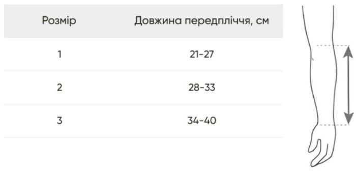Бандаж для руки підтримуючий з фіксатором, косиночна пов'язка розмір 2