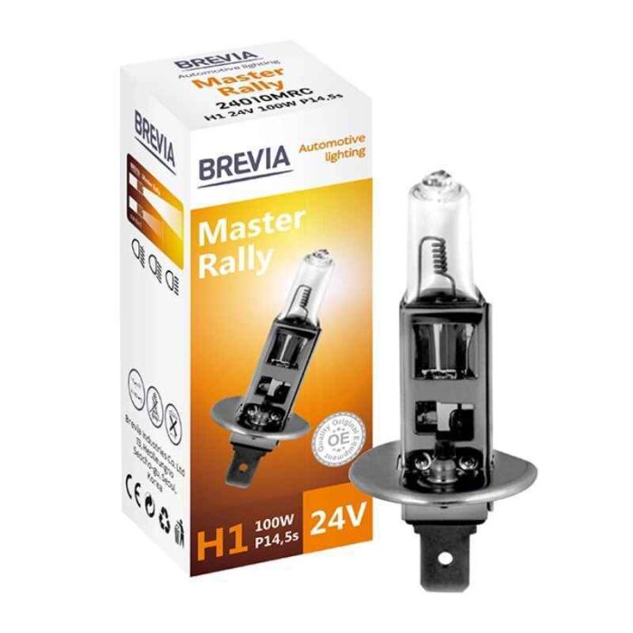 Галогеновая автолампа H1 Brevia Master Rally 24V  (24010MRC)