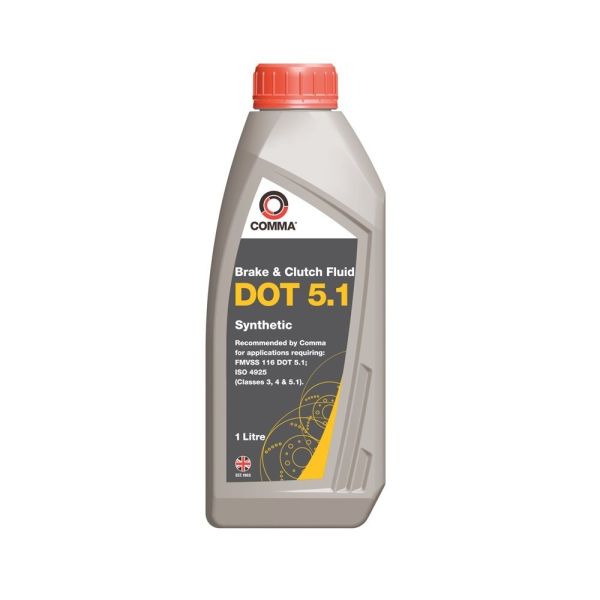 Тормозная жидкость для тормозов Comma DOT 5.1 1 литр (BF51L)