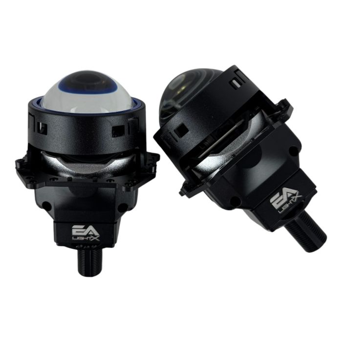 Bi-LED линзы 3.0 X11 Upgrade EA Light X 70/80W 6000K Blue Lens, двойной рефлектор ближний/дальний свет
