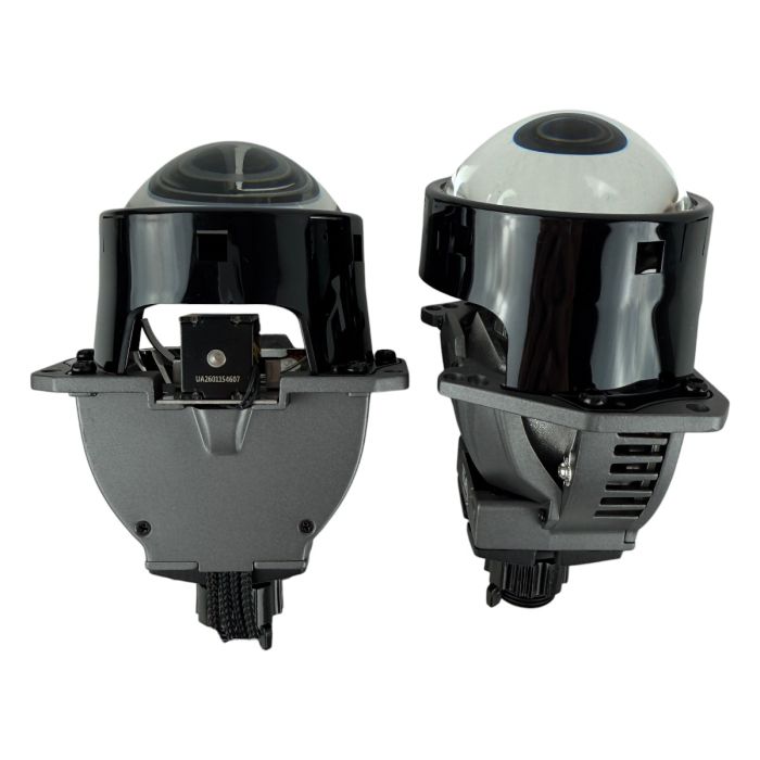 Bi-LED линзы 3.0 X8 EA Light X 60/70W 6000K Blue Lens, двойной рефлектор ближний/дальний свет