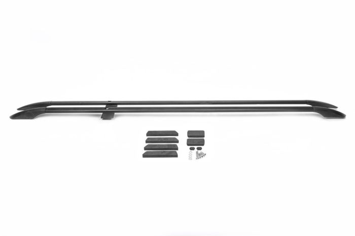Черные рейлинги Короткая база, пластиковые ножки для Volkswagen T5 Transporter 2003-2010 гг