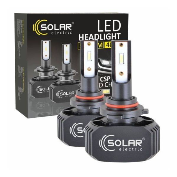 Светодиодные лампы НB3 для авто SOLAR Led автолампы 6000K 5000Lm (8205)