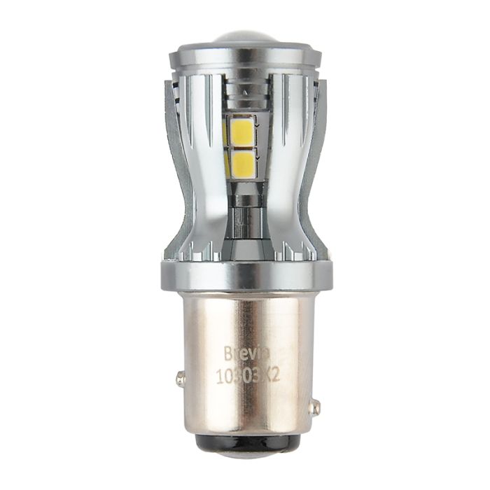 Brevia PowerPro P21/5W 350Lm 14x2835SMD 12/24V CANbus, 2шт (10303X2)