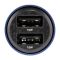 Зарядка для авто Brevia ePower DualDrive 15W 2xUSB-A прозрачный голубой (46515DUBL)