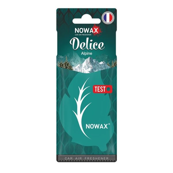 Ароматизатор повітря целюлозний Nowax серія Delice - Alpine (50шт/уп) ¶