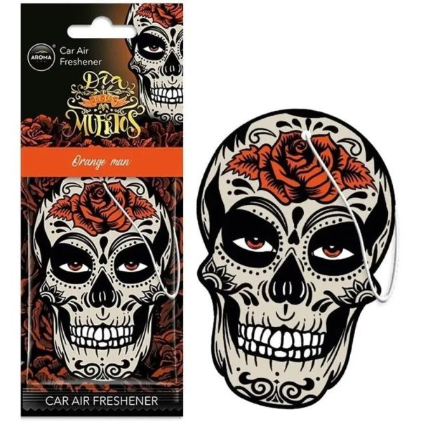 Ароматизатор для авто Aroma Car Dia De Los Muertos Orange Man апельсиновый аромат (10379)