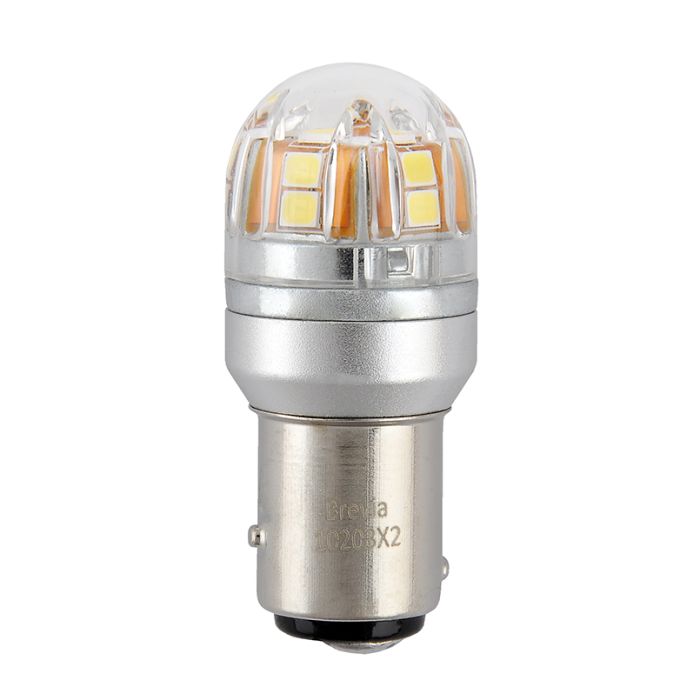 Brevia S-Power P21/5W 330Lm 15x2835SMD 12/24V CANbus, 2шт (10203X2)