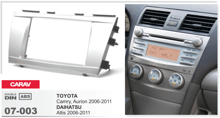 Переходная рамка Toyota Camry Carav 07-003