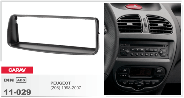 Переходная рамка Peugeot 206 Carav 11-029
