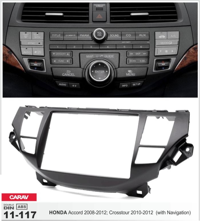 Переходная рамка Honda Accord, Crosstour Carav 11-117