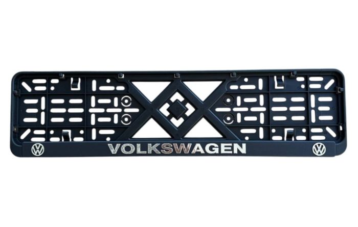 Рамка номерного знаку з об'ємними літерами Volkswagen 52х13,5х2 см (2шт)