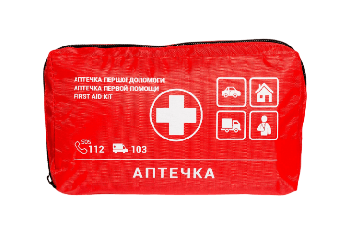Аптечка медична автомобільна-1 Poputchik (02-001-М) згідно ТУ м'який футляр
