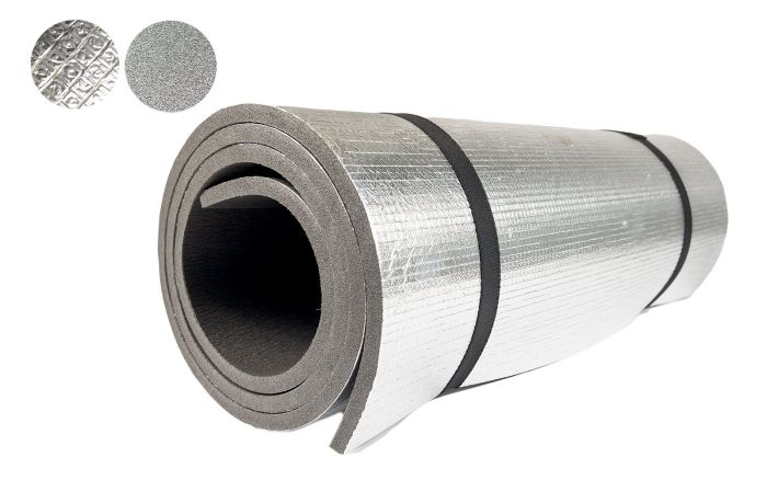 Килимок туристичний ALU (1800х600х10мм) Poputchik сірий 16-073-IS
