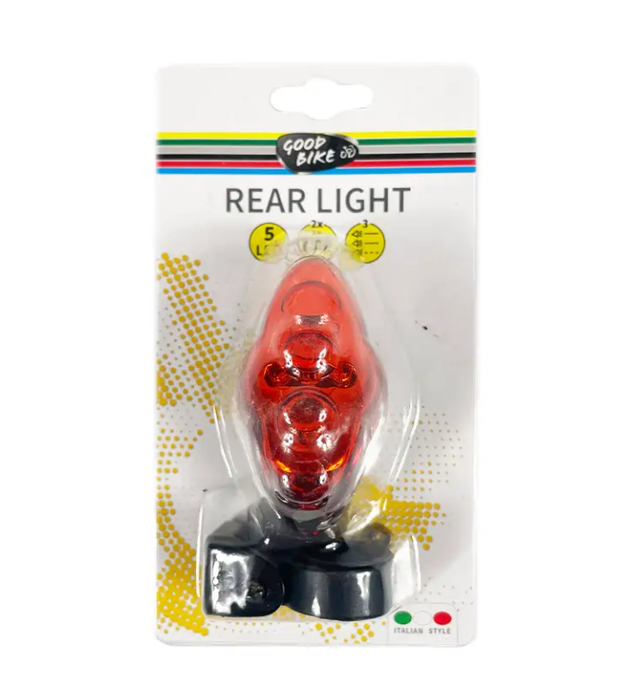 Ліхтарик блимавка червоне світло світлодіодні 5 LED "MAYBUG" 3 режима (88317-IS)