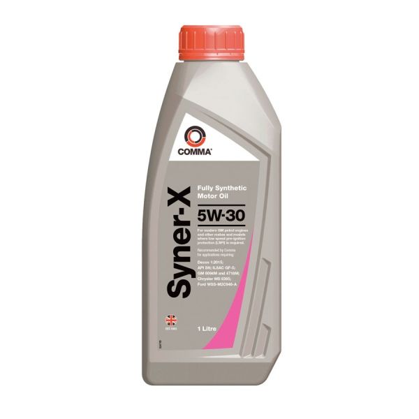 Легкомоторное масло Comma SYNERX 5W30 API SN 1 литр (SYX1L)