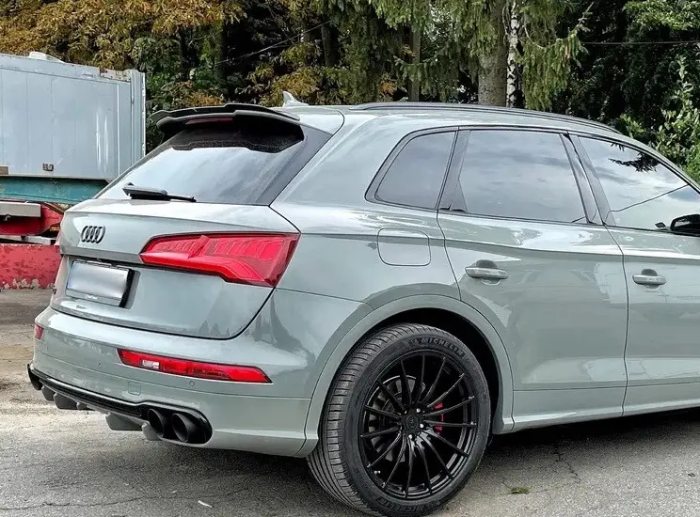 Cпойлер багажника Audi SQ5/Q5 S-line черный глянцевый ABS-пластик (2017-...)