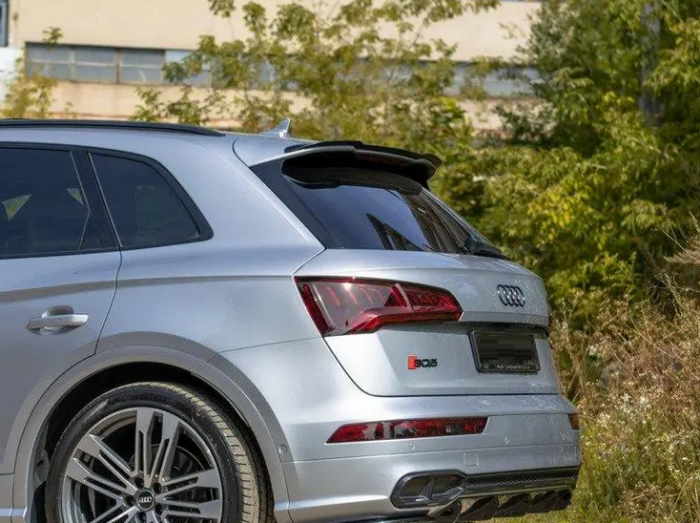 Cпойлер багажника Audi SQ5/Q5 S-line черный глянцевый ABS-пластик (2017-...)