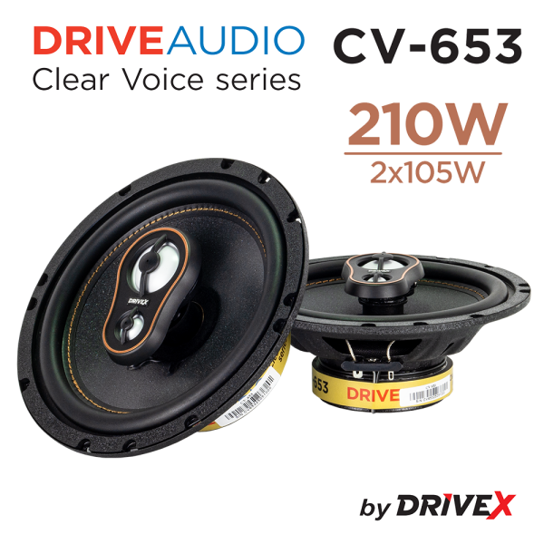 Автомобільна акустична система DriveX CV-653 6.5" 105W 4Om