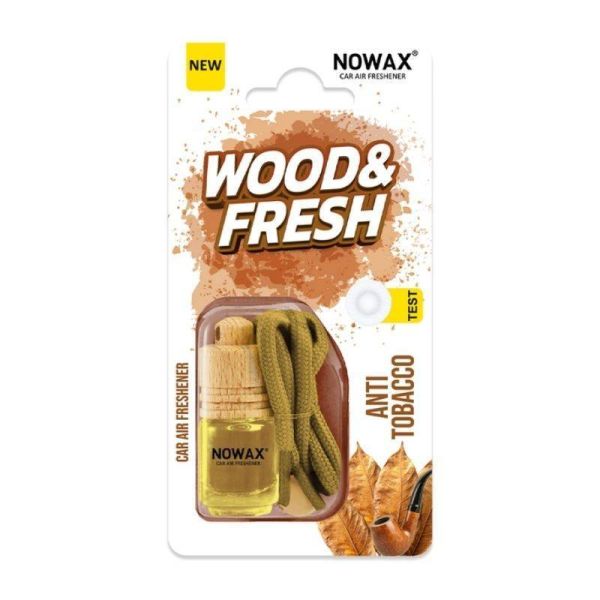 Ароматизатор для авто Nowax Wood and Fresh Anti Tobacco в блистере для салона машины (NX91993)