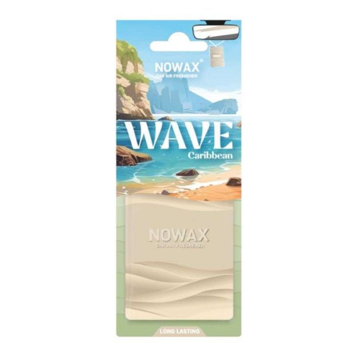 Пластиковый автомобильный ароматизатор Nowax Wave Caribbean для авто (NX07776)