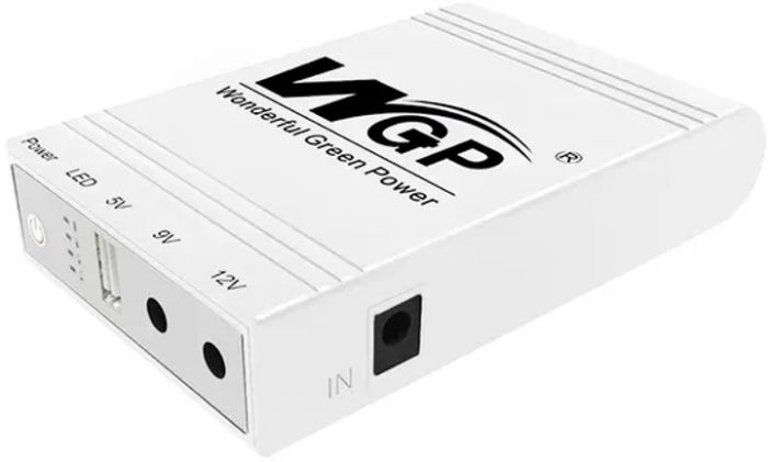 ДБЖ ПРОМО для роутера, повербанк MINI DC UPS WGP103 (10400mAh, 5V/9-12V)