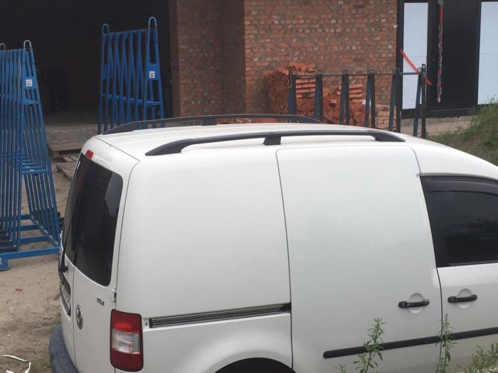 Черные рейлинги Стандартные, пластиковые ножки для Volkswagen Caddy 2010-2015 гг