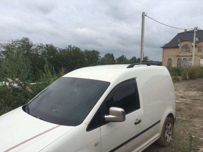 Черные рейлинги Стандартные, пластиковые ножки для Volkswagen Caddy 2010-2015 гг