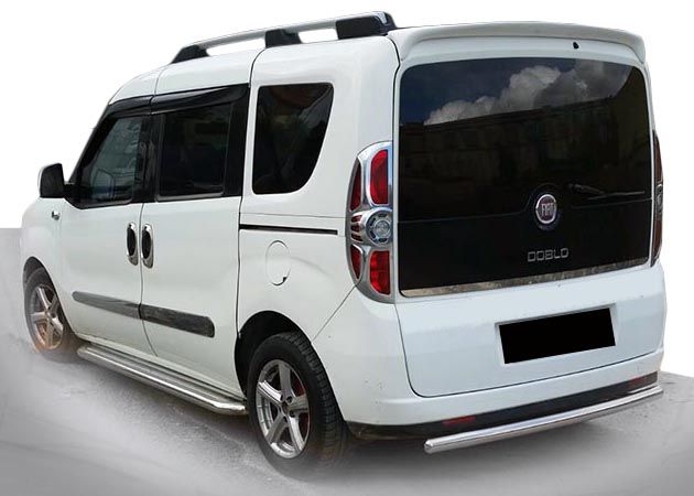 Задняя дуга AK002 (нерж. сталь) для Fiat Doblo II 2010-2022 гг
