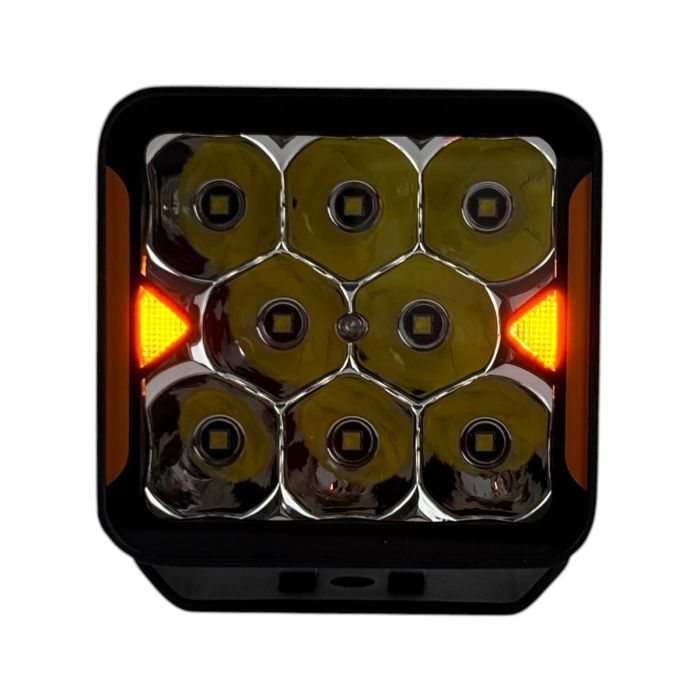 Дополнительная LED фара EA Light X 45W SPOT (направленный свет) с оранжевыми габаритами W0240S-P8