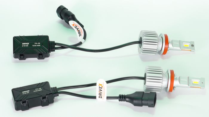Купити потужні лампи від українського виробника DriveX PA-09 H11 42W(2*21W) 9-32V 6K LED
