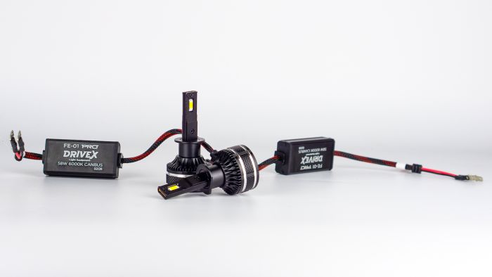 LED лампи автомобільні DriveX FE-01 PRO H1 58W CAN 9-16V 6K 