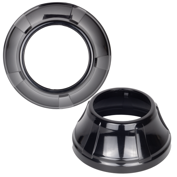 Маска декоративна для автомобільних фар DriveX MS A-106 3.0" Silver White з вбудованою підсвіткою