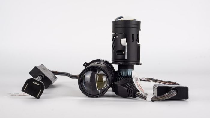 LED лампи автомобільні з лінзою DriveX LE-10 H4 H/L 6000K 85W/65W 9-36V