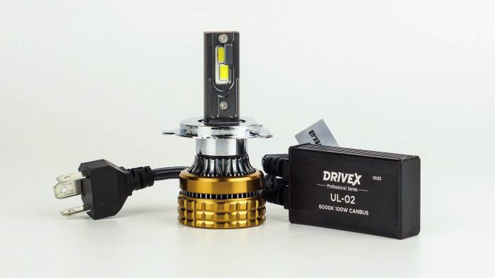 LED лампи автомобільні DriveX UL-02 H4/H19 6K 100W CAN 12V