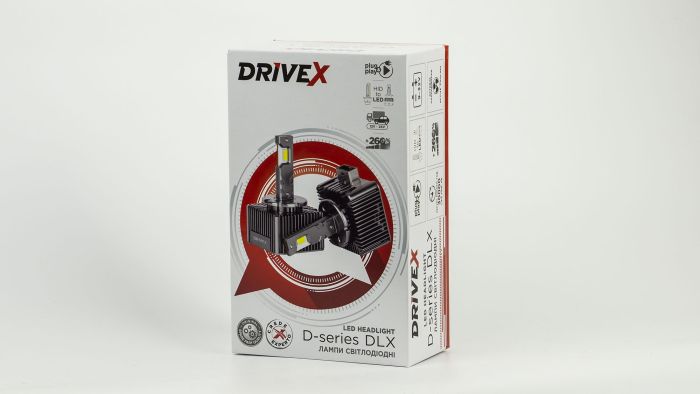 LED лампи автомобільні DriveX D8 DLX Ultra  6000K під штатний блок