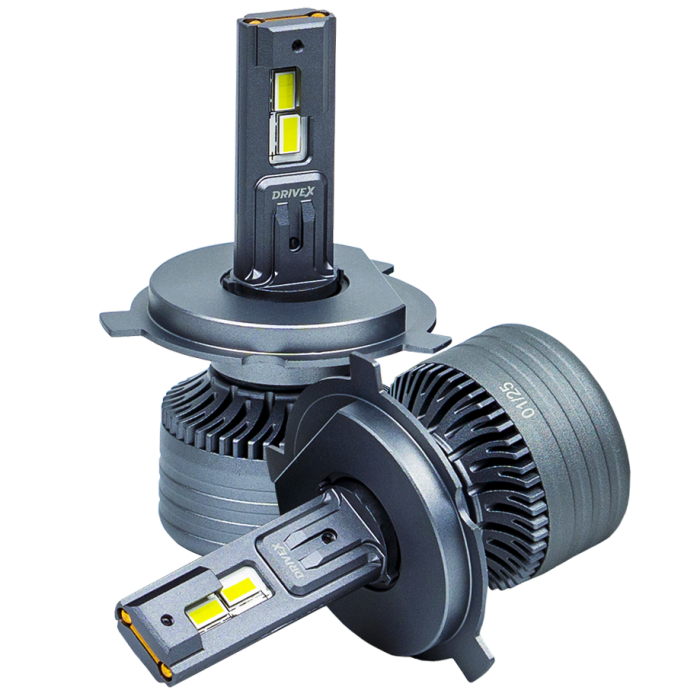 LED лампи автомобільні DriveX AL-12US H4 H/L 57W SUPER CAN 9-36V 6K
